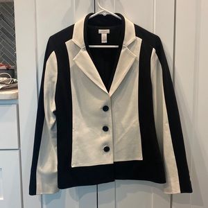 Chicos Black and White blazer